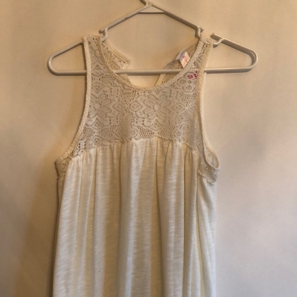 No boundaries white lace tank top - Picture 1 of 2